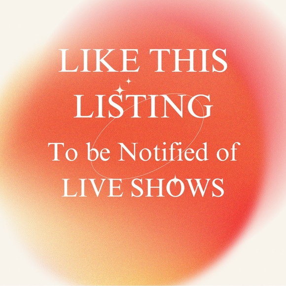 Like for Live Show Notifications
Unlisted Item General Listing - Picture 2 of 2